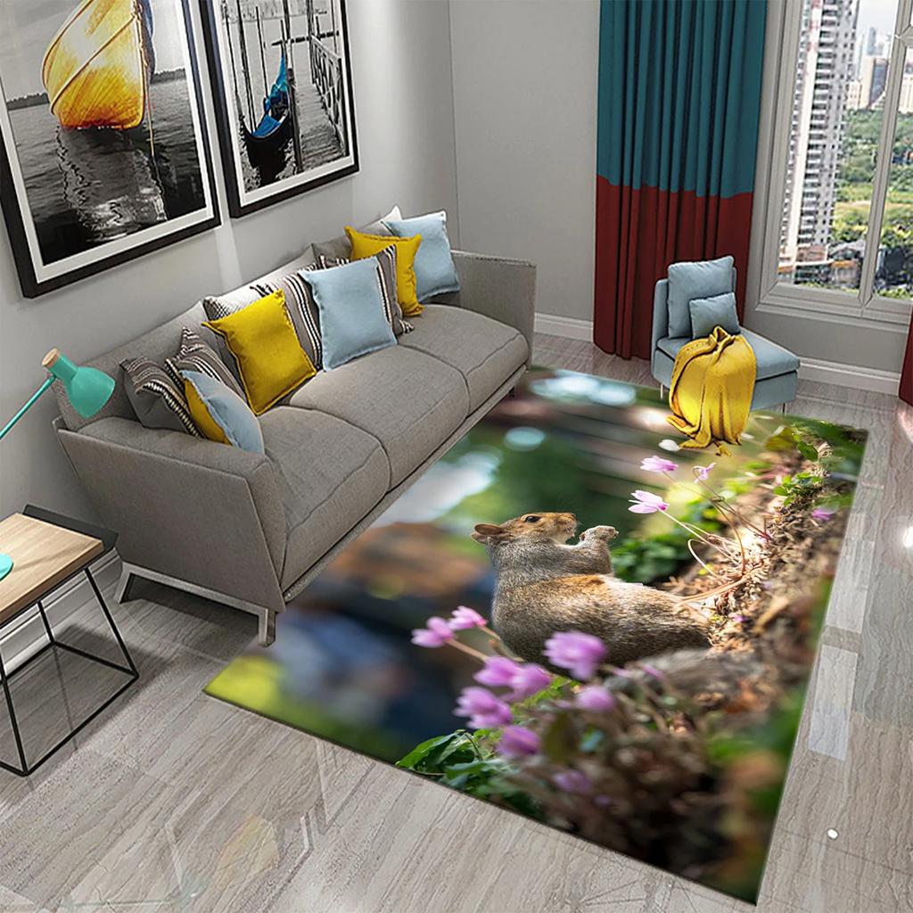 3D Прекрасный Лесной Ковер с Дикой Природой для Кухонного Коврика Ковер для Спальни Гостиной Длинный Прикроватный Коврик Ковер для Прихожей Входной Коврик