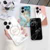 Мраморный мягкий силиконовый чехол для Xiaomi Redmi Note 13 Pro 13C Samsung A35 A55 M35 M34 iPhone 15 Huawei Honor 200 Pro Camera Защитный противоударный чехол