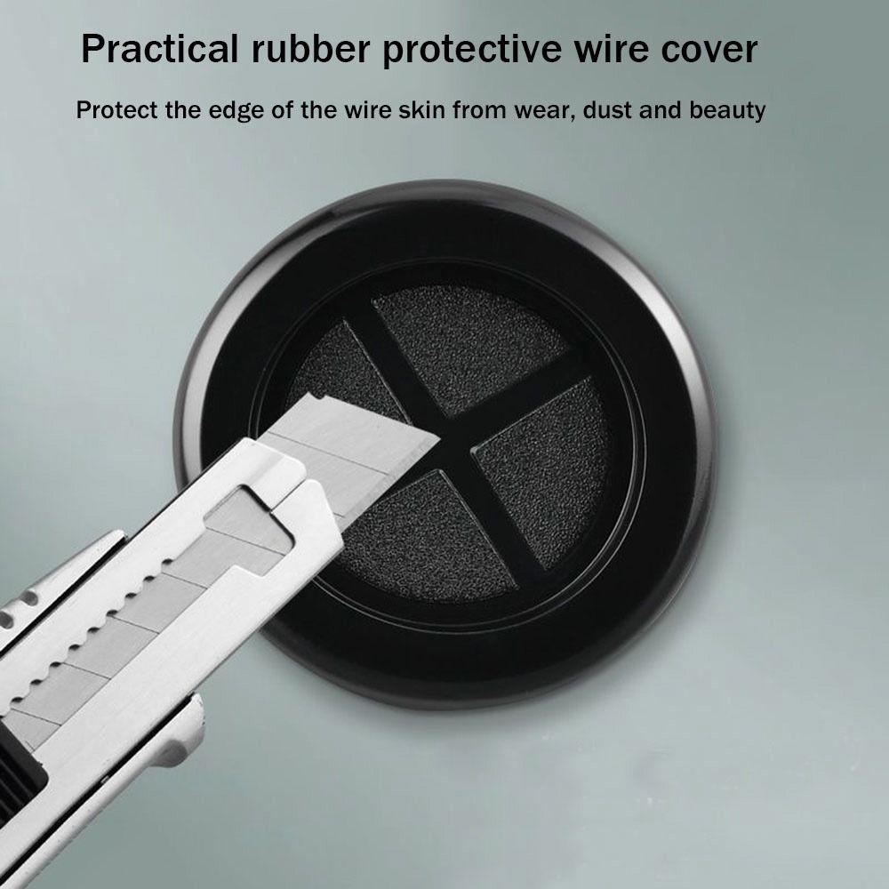 With Outlet Hole With Rubber Pad Cable Cover Cable Socket Panel Decorative Cover Wall Blank Panel