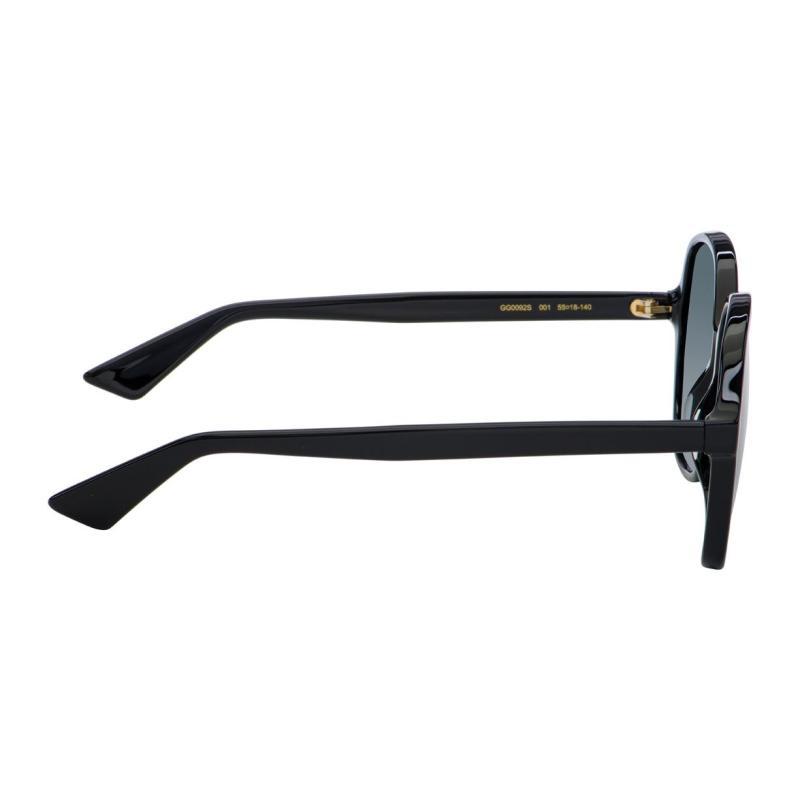 Gucci Солнцезащитные очки квадратной формы с логотипом GG женские черные