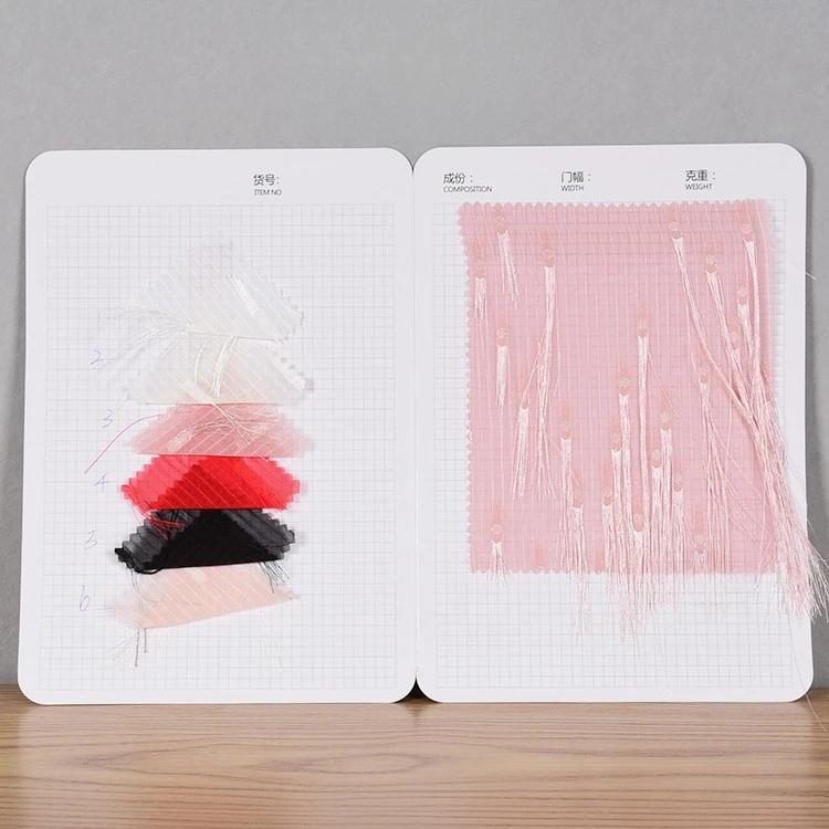 100x150cm Long Tassel Perspective Chiffon Fabric Skirt Dress Designer Wholesale Cloth Diy Apparel Sewing Fabric Material