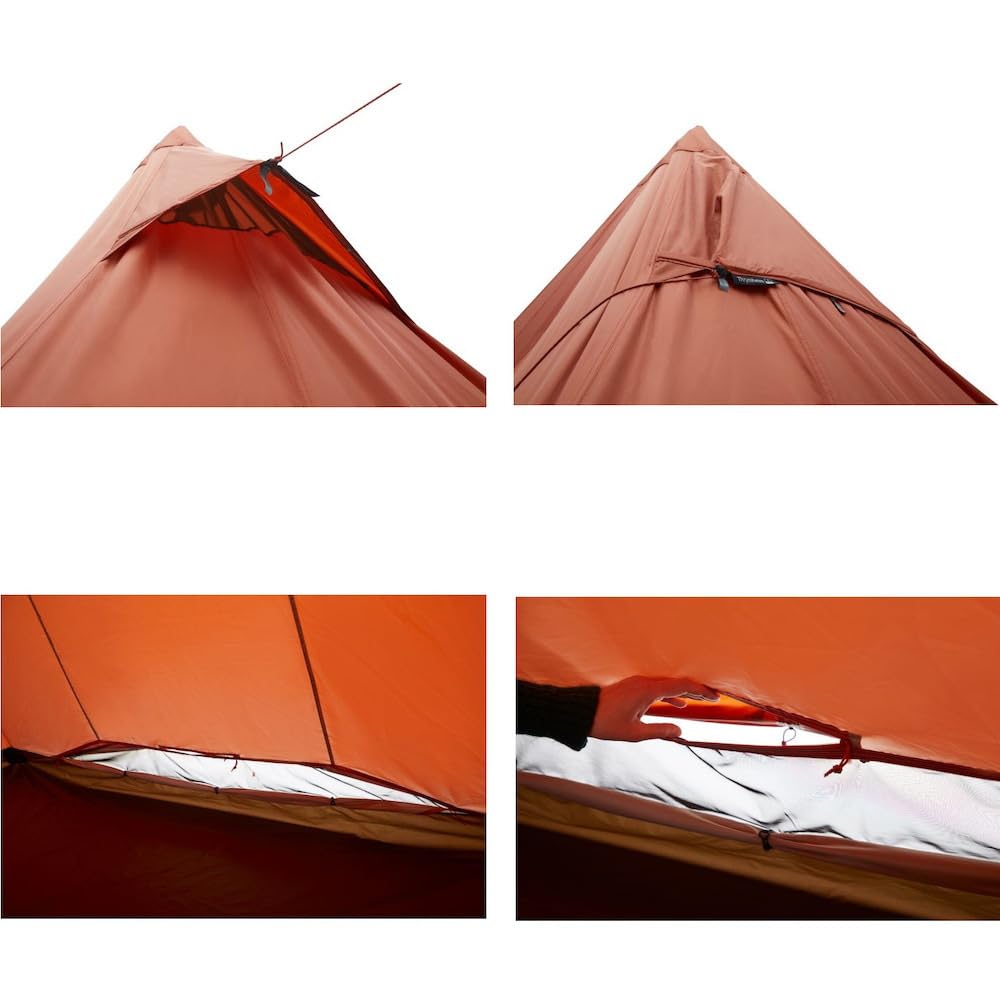 Палатка для кемпинга NORDISK Outdoor Thrym Helm 3 Tipi Type Pole Free 3 человека 3 122055 Picante/Cashew (Тримхейм ПУ)