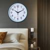 Wall Clock Round Analogue Vintage Home Decor Small Bedroom Kitchen Wall Hanging