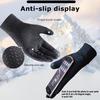 Winter Cycling Gloves for Unisex Fleece Lining Waterproof Touch Screen Compatible Outdoor Fishing Portable Full-finger Gloves