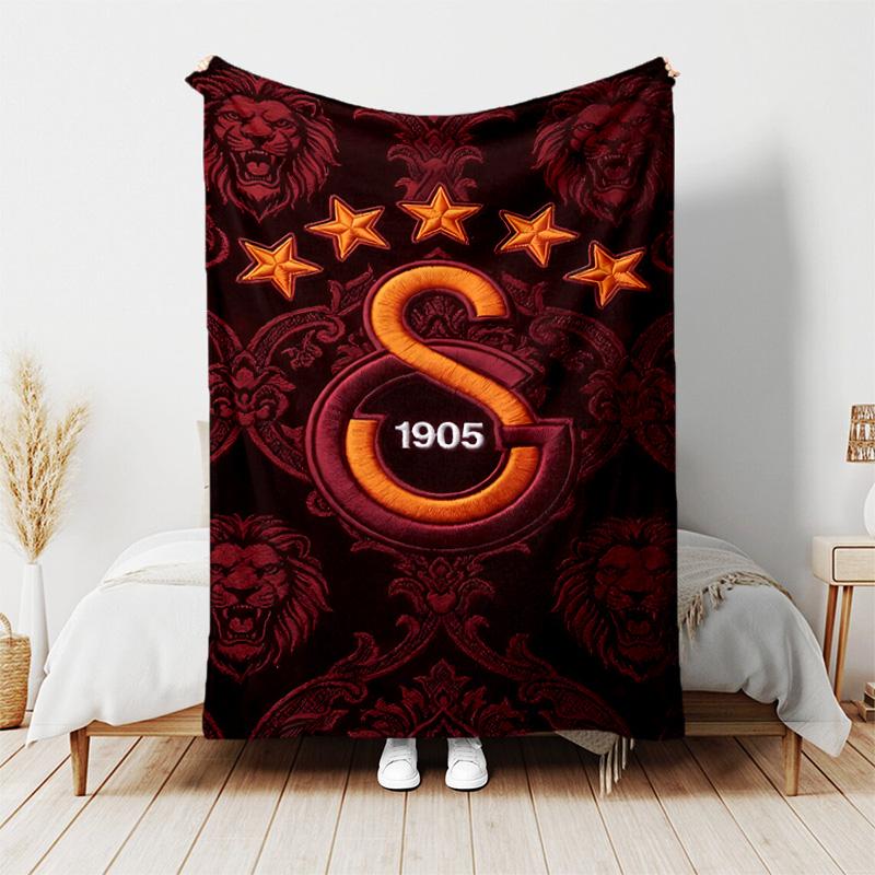 1pc Blanket - Galatasaray S .K Print Design, Lightweight Blanket for Sofa, Bed- Soft &Warm, Gift for All Seasons