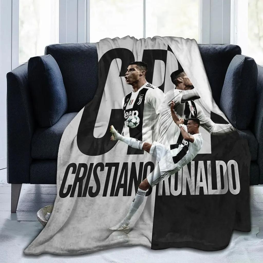 CR7 Cristiano Blanket Soft Warm Flannel Throw Blanket Bedspread for Bed Living Room Picnic Travel Home Sofa