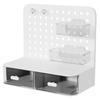 Hanging Drawer Organizer Desk Plastic Storage Box Cards Standees Pens Desktop Shelf