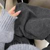 Темно-серые унисекс мешковатые зимние брюки