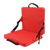 Outdoor Chair Cushion Portable Comfortable Oxford Cloth Foldable Stadium Seat Cushion Red