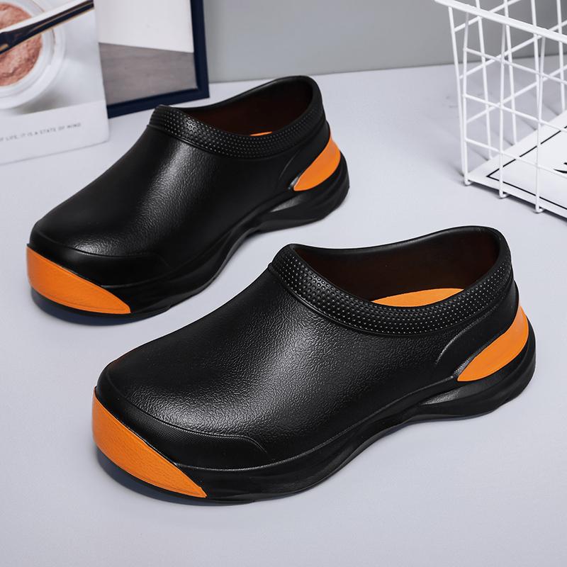 2024 НОВАЯ зимняя обувь для поваров, водонепроницаемая, теплая, из ЭВА, рабочая обувь для кухни, противоскользящая, износостойкая, для сада и отдыха на открытом воздухе, для мужчин