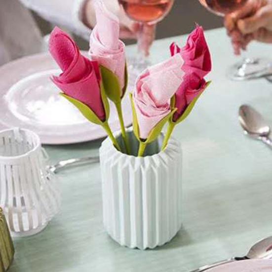 4/5/6/7/10/15/20/30 шт. Держатель для салфеток Роза Зеленый Стебель Цветок Держатель для салфеток на ужин Свадебная Вечеринка Отель Ресторан Декор Обеденного Стола