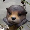 Floating Otters Decorations for Pond Yard Floating Pool Animal Otters Statue