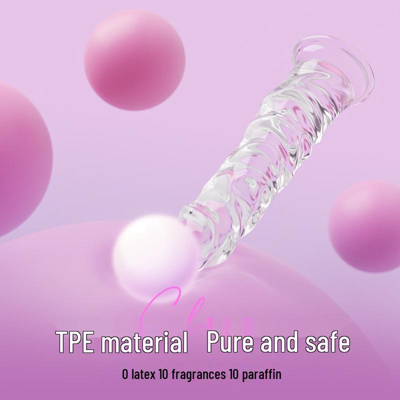 Румяна Кристальный Желе Прозрачная Корова Корова Кристальный Пенис Взрослый Интимная Игрушка