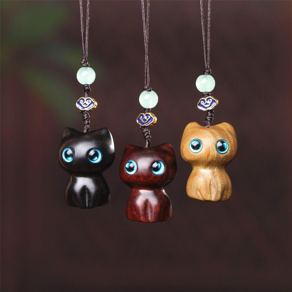 Китайский стиль сандалового дерева брелок кулон брелок ремешок милый мобильный телефон кольцо для женщин