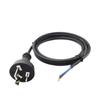 China Three-Pin Power Cord with Soldered Wire and Stripped Three-Core Cable
