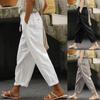 Casual Baggy Cropped Pants For Women Elastic Waist Wide Leg Trouser Streetwear Business Baggy Sweatpants Summer Short Pants