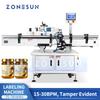 ZS-TB260RA Машина для нанесения защитных от вскрытия этикеток на верхнюю часть и корпус круглых бутылок