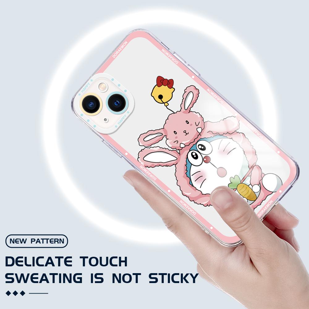 Shockproof Cartoon Pattern Soft Phone Case Full Cover Camera Transparent Protection Case for Huawei Honor iPhone Samsung Xiaomi Redmi OPPO Realme Vivo