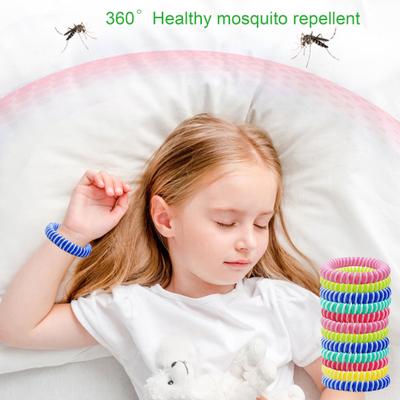 12 шт. спиральный репеллентный браслет с эфирным маслом для растений водонепроницаемый долговечный репеллентный браслет для походов и путешествий для взрослых и детей