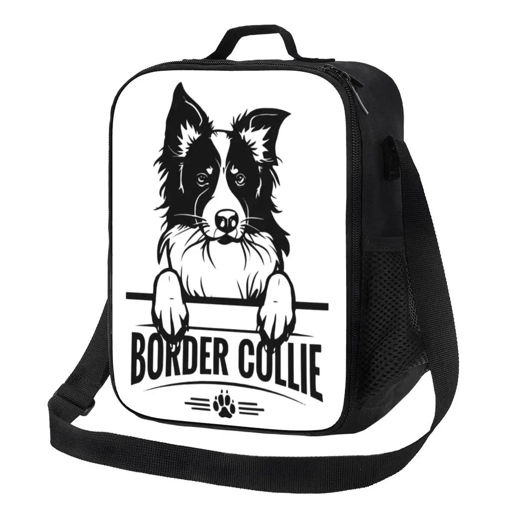 Индивидуальная сумка для ланча с теннисным мячом Border Collie, женская сумка-холодильник, термоизолированные ланч-боксы для детей, школы