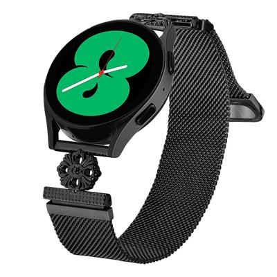 Для Garmin Vivomove Luxe/GarminMove Luxe Миланский браслет Цветок Нержавеющая сталь Магнитный сетчатый ремешок для часов