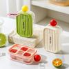 Мини-форма для льда на 6 ячеек с крышкой, легкое извлечение, DIY-форма для льда, съемная крышка, инструмент для изготовления льда для дома, кухни, барбекю