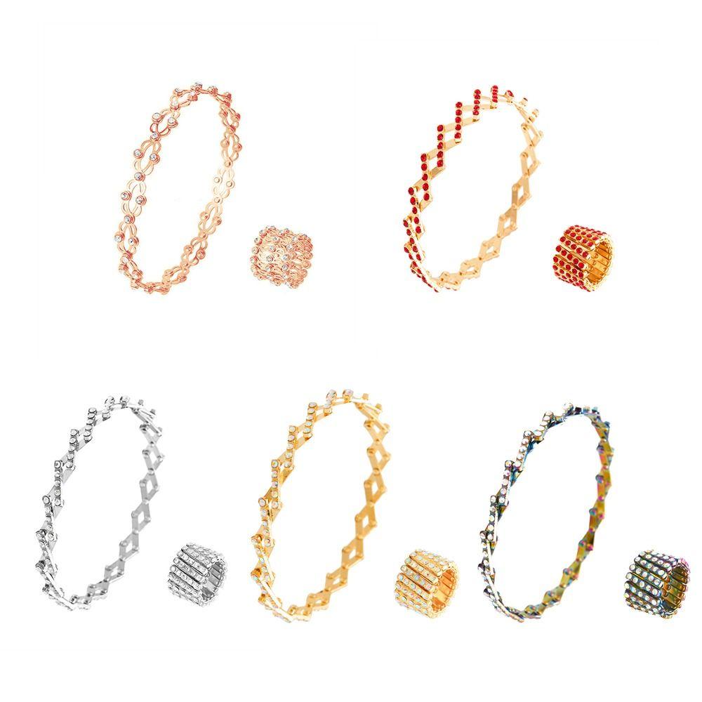 Растягивающийся браслет, выдвижное кольцо-браслет, гибкая пряжка для пальца, украшение двойного назначения