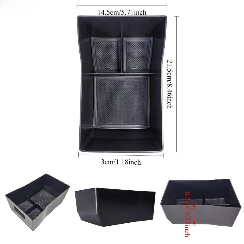 For Kona Hybrid Phev SX2 2024 2025 Center Console Organizer Armrest Storage Box Container Tray Car Interior Accessories