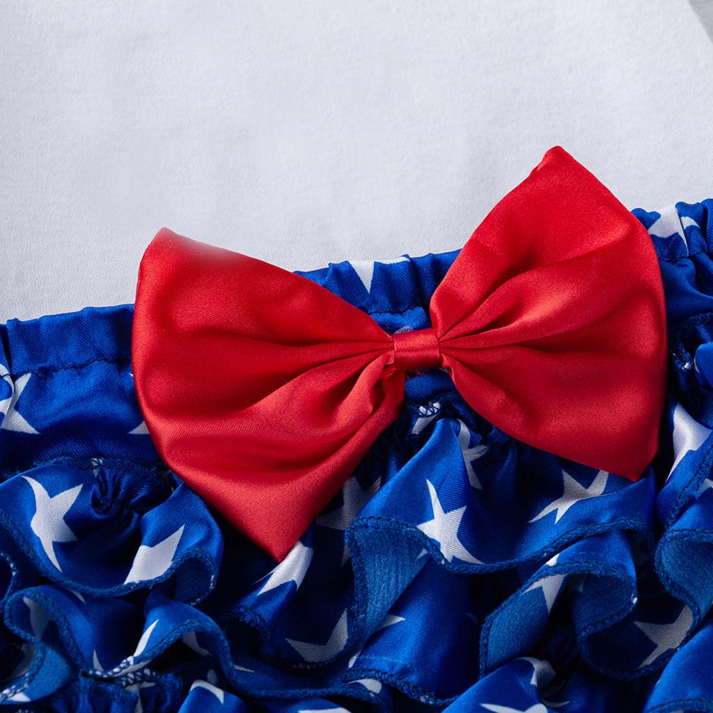 Короткий наряд комбинезон + шаровары + повязка на голову 3 шт. Одежда на День независимости