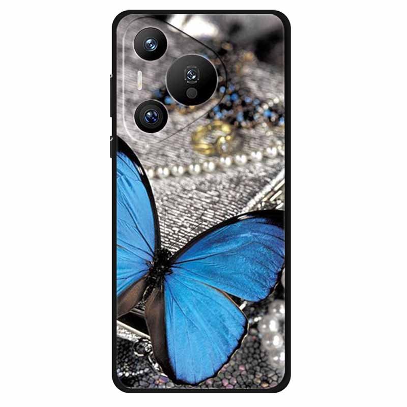 Чехол для Huawei Pura 70 Ultra Pro Силиконовый с рисунком животных ТПУ Мягкая задняя крышка телефона Для Pura70 Pro+ Чехол с львом Ударопрочный Чехол Pura70