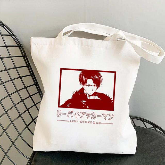 Сумка-шоппер «Атака Титанов», холщовая сумка-шопер, сумка для покупок, сумка для вторичной переработки, тканевая сумка bolsas ecologicas sacolas