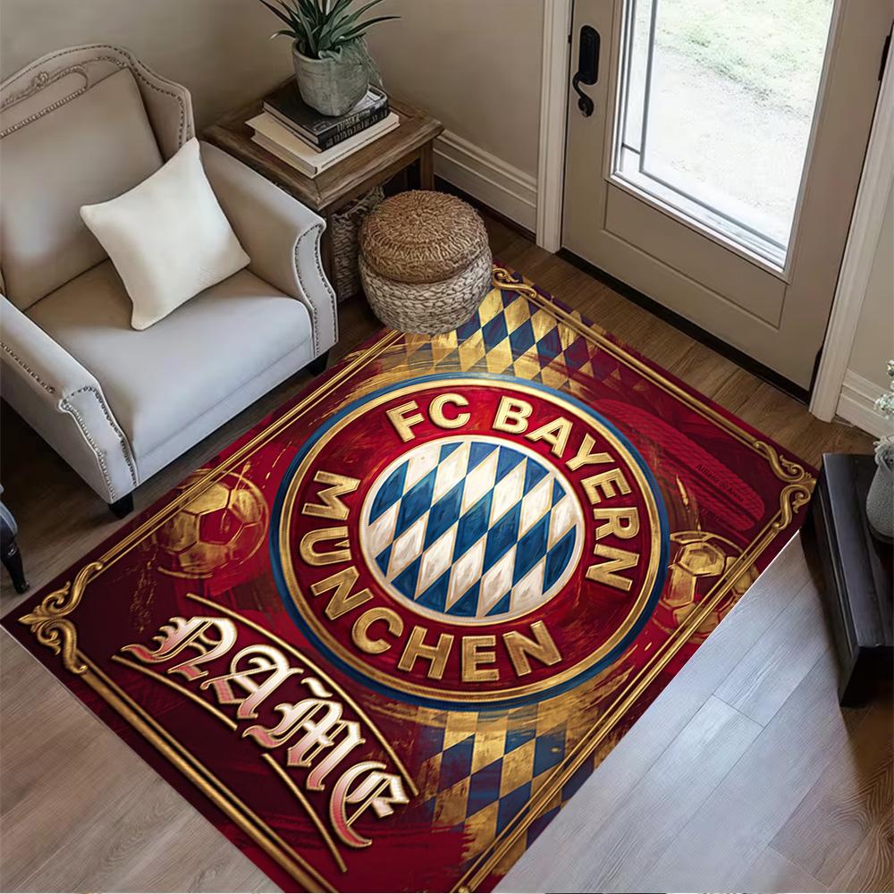 Fc Bayern München Fan Gear Carpet Design for Dining Room Game Room Study room Decorate room Antislip Carpet Office home decor Gift for Festivals