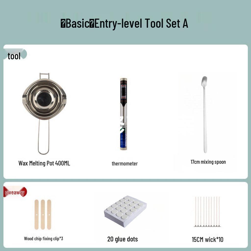 Набор для изготовления ароматических свечей своими руками: Горшок для плавления воска и инструменты для изготовления свечей своими руками
