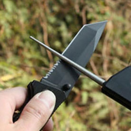 Карманный точильный инструмент для улицы, высокая твердость, алмазный материал, мини-точилка для ножей, портативная шлифовка рыболовных крючков, многофункциональный инструмент для заточки ножей