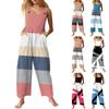 Женские повседневные комбинезоны, комбинезоны с регулируемыми бретелями, летние без рукавов, милые удобные комбинезоны с карманом
