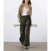 MD Spring and Summer Women's Clothing Cotton Blend High Waist Casual Laid-Back Style Slack Commute Style Wide Leg Pants 5018818