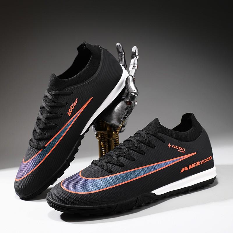 Youth Low-Cut Football Cleats TF Studs Artificial Natural Grass Training Match Sports Shoes