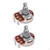 2 Pieces Copper B500K Audio Potentiometer Pots for Electric Guitars Bass Accessory