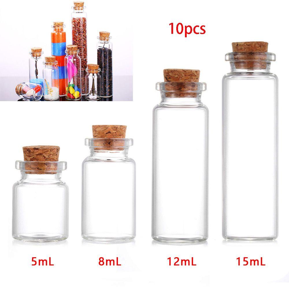 Wishing Tiny Small Mini Containers Message Bottles Transparent Wishing Bottle With Cork Stopper