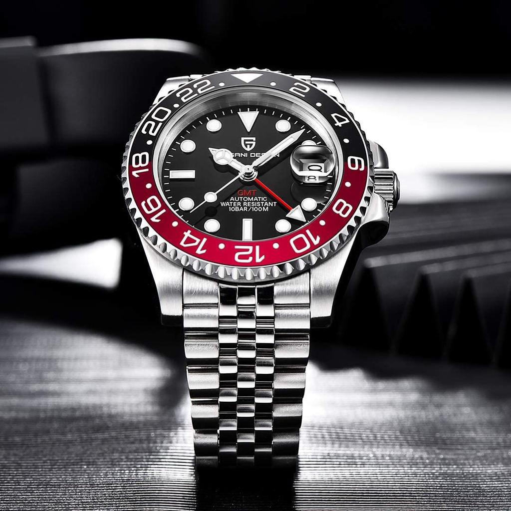 Pagani Design Watch GMT Hand Automatic Winding Made In Japan Movement Divers Mechanical Case Included Waterproof Ceramic Bezel Business Work Dress