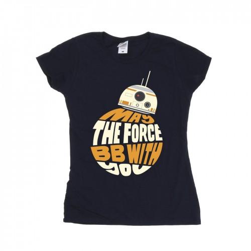 Star Wars Womens/Ladies May The Force BB8 Cotton T-Shirt