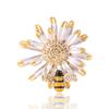 Japan And Korea Cute Versatile Dripping Oil Bee Daisy Honey Brooch Fashion Flower Corsage Corner Buckle Women'S Accessories Pin