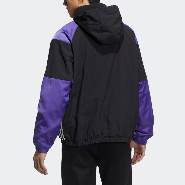 adidas Neo M Ss Feb Wl Ветровка Куртка с воротником-стойкой Мужская верхняя одежда Черный GP4809