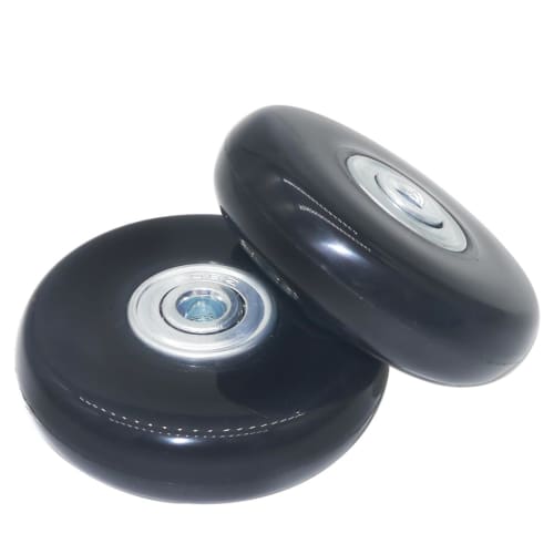 14mm Wide Silent Series Replacement Tire Set for Suitcases, Shopping Carts, and Other Cargo Carriers, DIY Repair and Replacement Caster Wheels (4 Whee