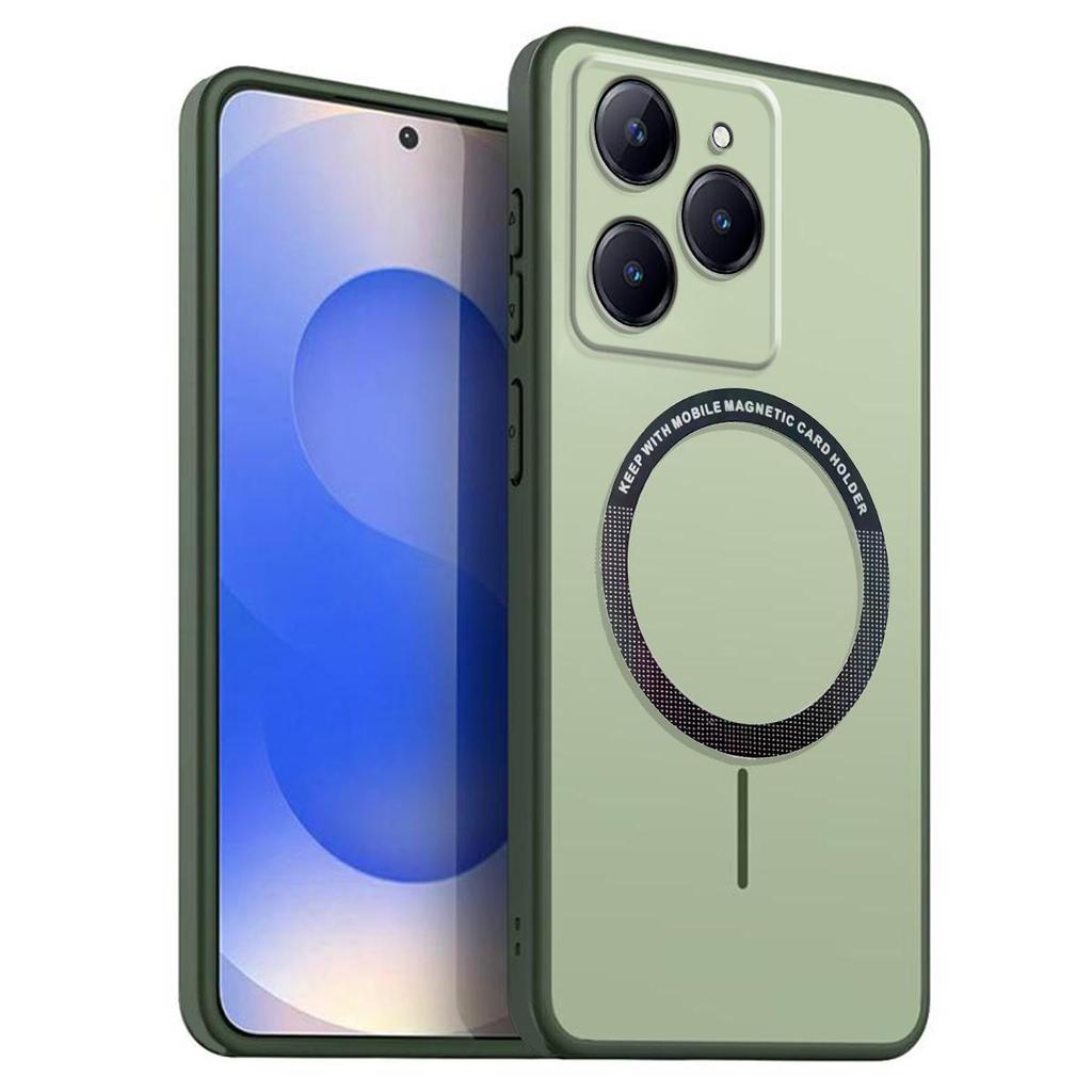 Матовый Полупрозрачный Магнитный Чехол для телефона realme 15T Мягкий ТПУ Чехол