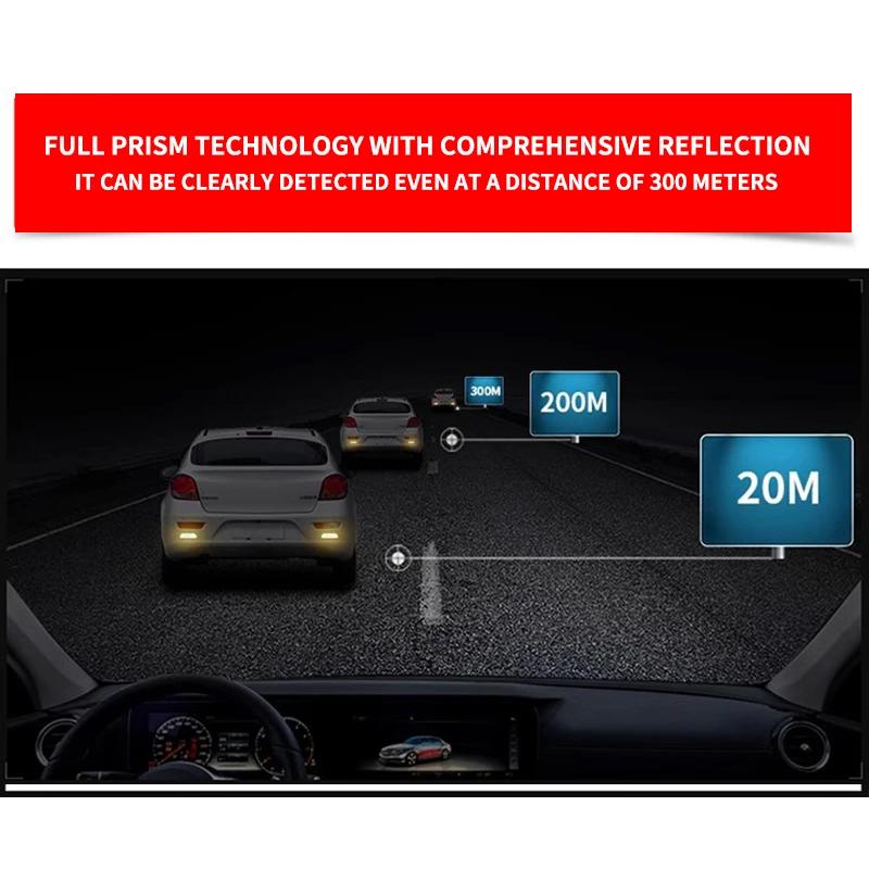 4PCS/set Car Reflective Safety Strip Stickers For Ford Focus 2 3 4 Mondeo Kuga Fiesta MK7 Escort Explorer Edge 2 4 MK2 MK4