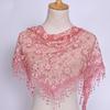 Korean Floral Lace Triangle Scarf - Breathable, Classic & Decorative Veil for Spring and Autumn