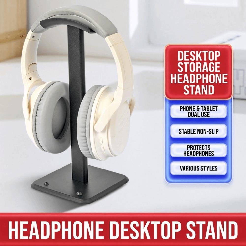 Sturdy Headset Holder Modern Headphones Stand Rack Headphone Stand Workstation