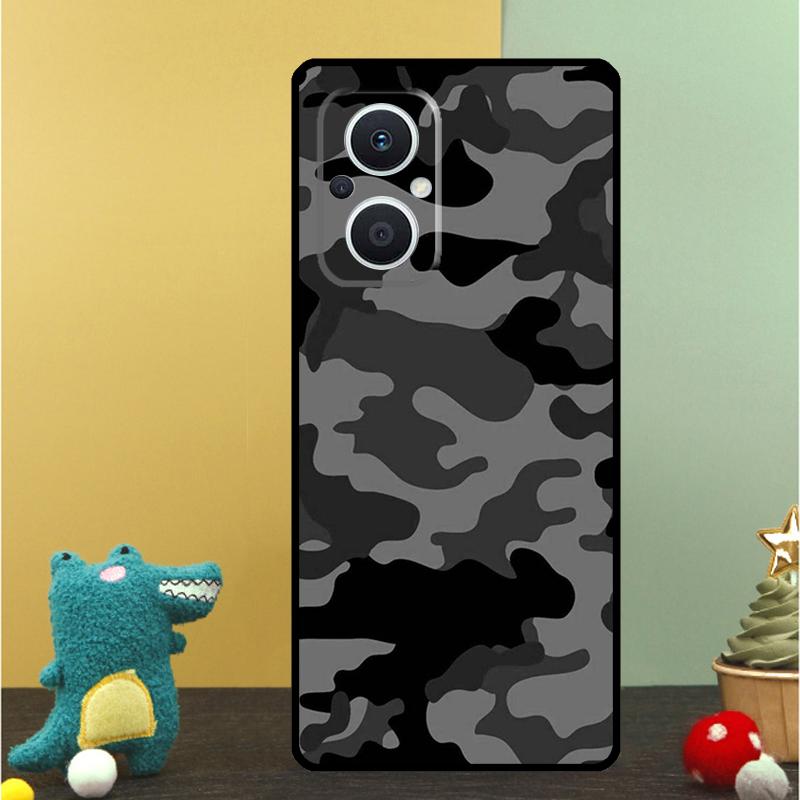 Military Army Camouflage Pattern Case For OPPO Reno 15 Pro 15F 10 11 12 13 13F 14 14F 8 7 Lite 8T OPPO Find X9 X8 X6 Pro Cover