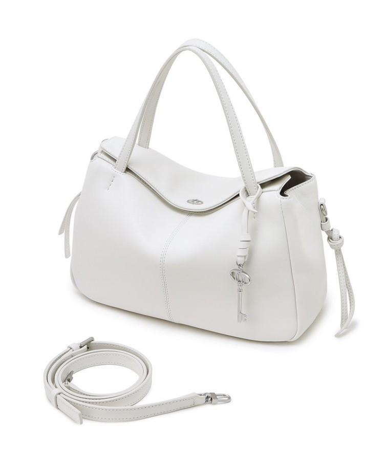 Athe Vanessabruno [Demain] Ivory Leather Deman Tote Bag S Aaba6F280Iv